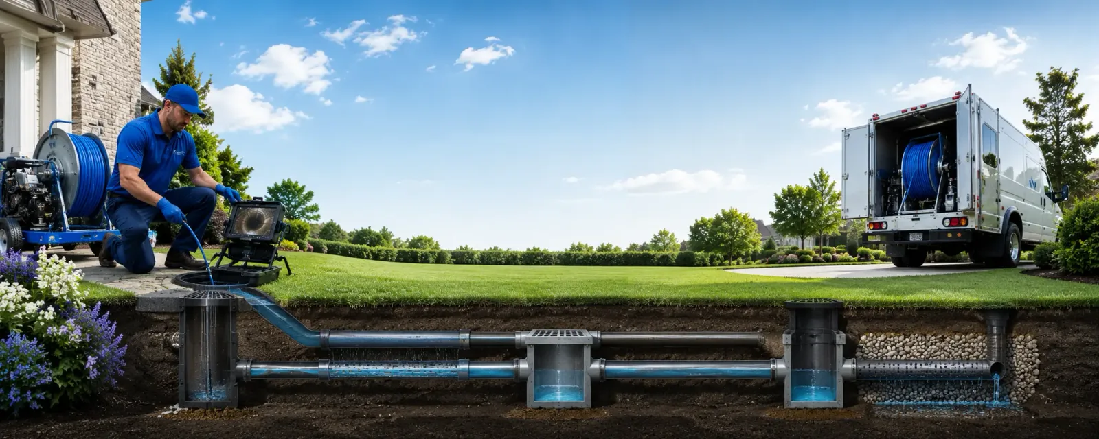 Outdoor drain cleaning information for Ramsey, IN